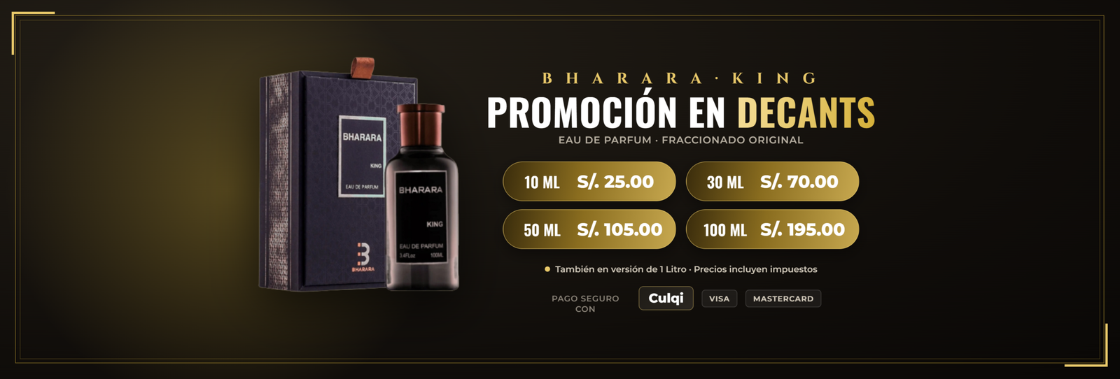 Bharara King - Promoción en decants